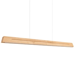 Lampa wisząca LED SKOG 150 drewniana nad stół do jadalni i kuchni nowoczesna