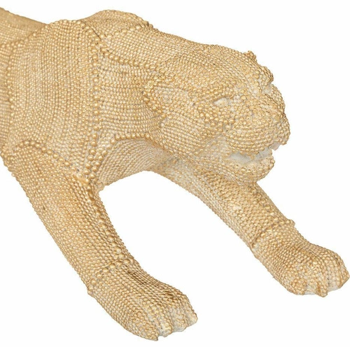 Figurka dekoracyjna pantera złota 15 cm Atmosphera glamour na komodę do salonu