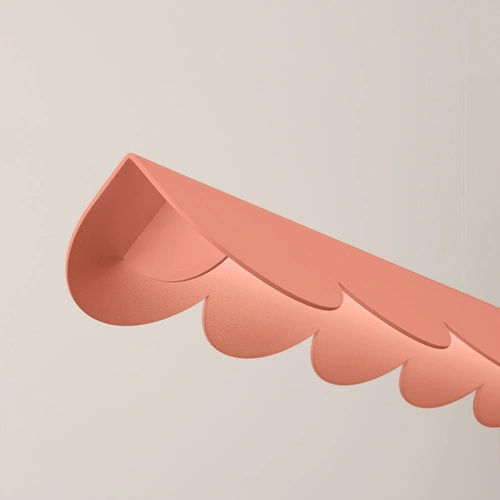Lampa wisząca LED BISCUIT brzoskwiniowa nad stół do salonu