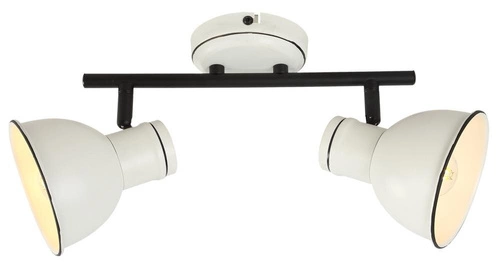 Lampa sufitowa Zumba listwa 2x40W E14  biały+czarny