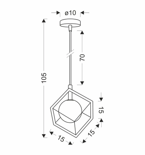 Lampa wisząca Weert 150 czarna nowoczesna nad stół do jadalni i salonu Ledea