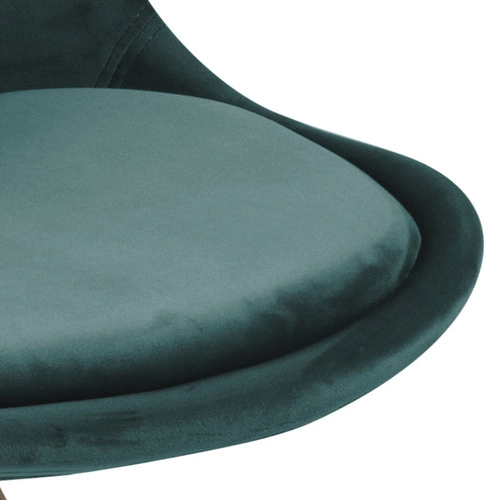 Krzesło Dima VIC bottle green /black welwetowe