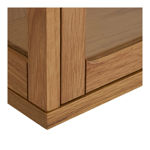 Zamora wisząca witryna szklana na alkohol do salonu dąb skandynawska