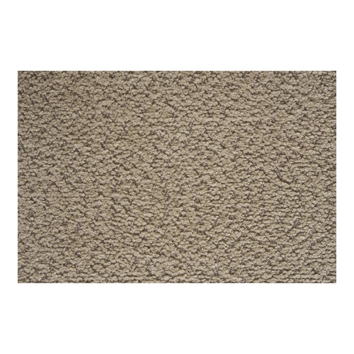 Krzesło Safira tapicerowane boucle beżowe skandynawskie do jadalni na czarnych nogach Intesi