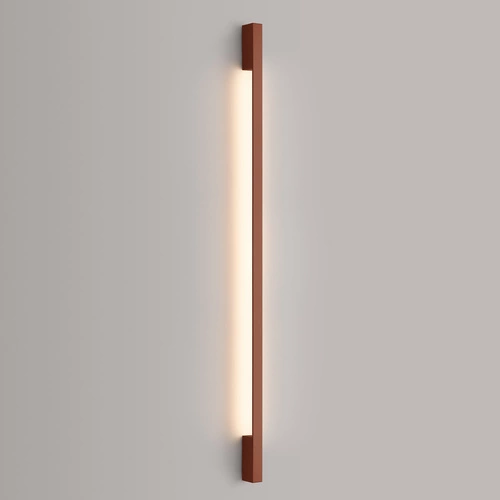 Kinkiet ścienny LED SAPPO 150 nowoczesny czerwony do salonu i sypialni aluminium 150 cm