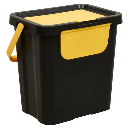 Zestaw 3 koszy na śmieci do segregacji 24L czarny składany kuchenny 5five simply smart