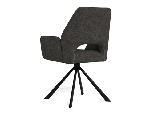 Krzesło Graham Actona tapicerowane obrotowe szare do jadalni i salonu