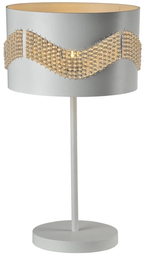 Lampa stołowa Antonio h-56 1x60W E27 biały