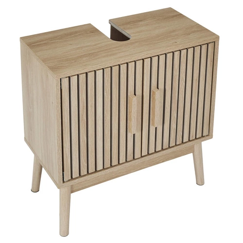 Szafka łazienkowa stojąca pod umywalkę Klaus 60 cm drewniana naturalna nowoczesna Intesi