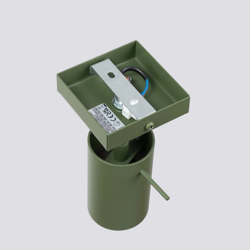 Kinkiet ścienny RING nowoczesny zielony oliwkowy stalowy z ruchomym kloszem do salonu SOLLUX