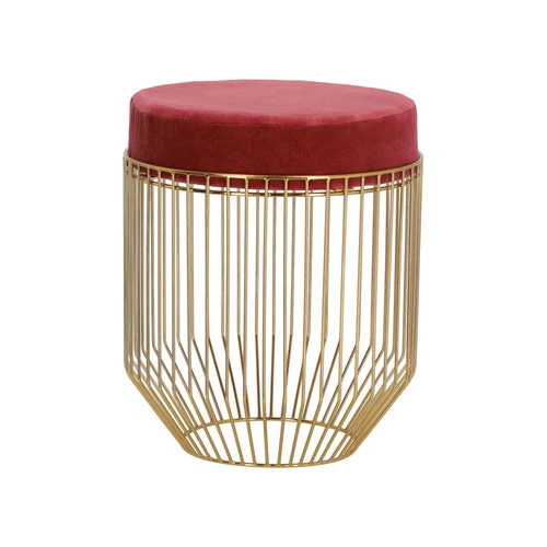 Pufa Intesi Cherrys Velvet bordowa