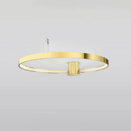 Plafon sufitowy RIO 78 złoty połysk LED 3000K nowoczesny do salonu lub sypialni Thoro