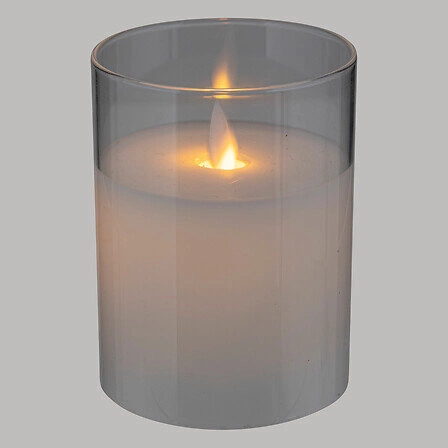 Świeca LED Sena 7,5 x 10 cm szklany słoik