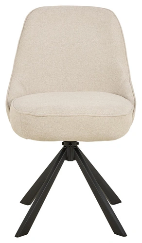 Krzesło Carlton obrotowe beżowe tapicerowane do jadalni Actona