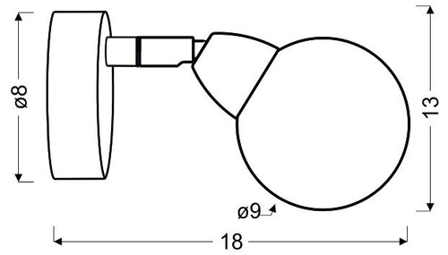 Kinkiet ścienny LED Bolo nowoczesny srebrny z regulowaną głowicą do salonu i sypialni CANDELLUX