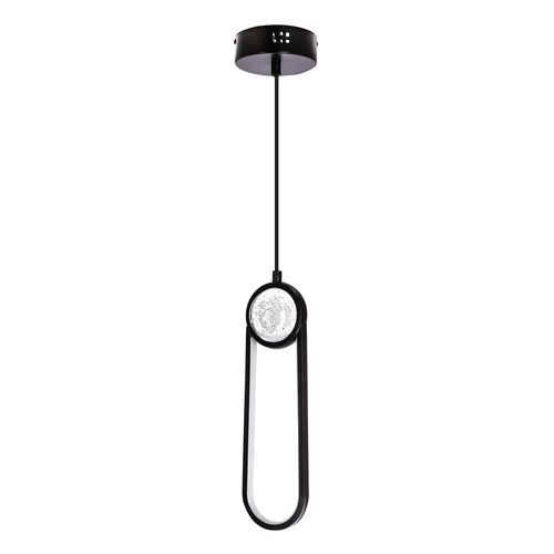 Lampa wisząca LACRIMA lampa wiszaca  czarny 10cm 15W LED 3000K maskownica biała