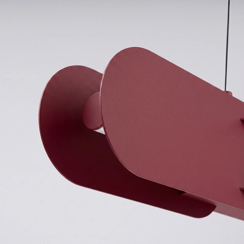 Lampa wisząca LED CHAIN 158 burgund nad wyspę do jadalni