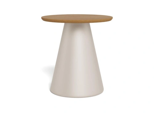 Actona Soli stolik kawowy okrągły drewniany dębowy 45 cm do salonu