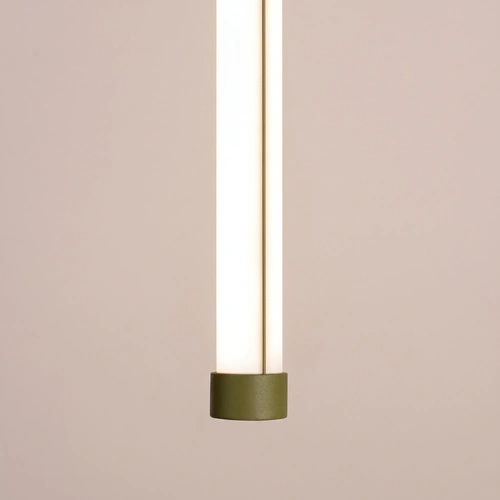 TRANG lampa wisząca LED nad wyspę oliwkowa regulowana 3000K
