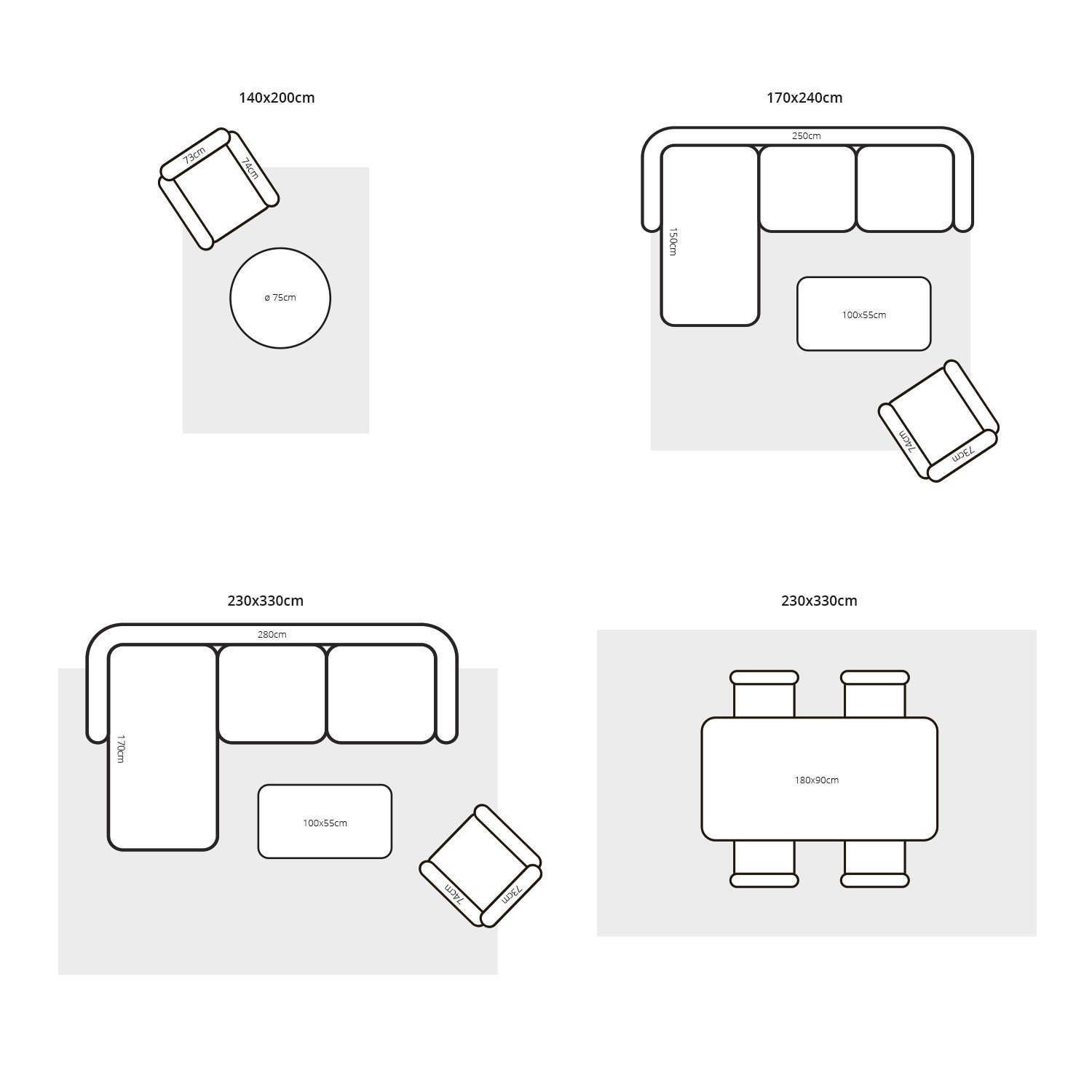 Dywan do salonu wełniany Pebble Cool Grey 170x240cm skandynawski szary łatwoczyszczący