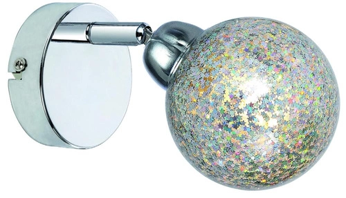 Nowoczesny kinkiet ścienny LED Kaleidoscope chrom regulowany do sypialni i salonu CANDELLUX