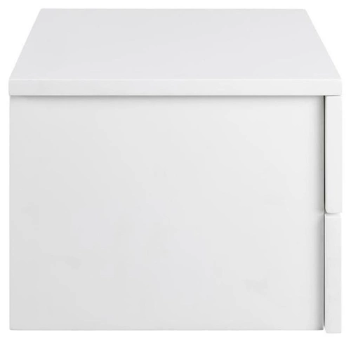 Szafka nocna Actona Avignon wisząca 37 cm, biała, nowoczesna z 2 szufladami do sypialni