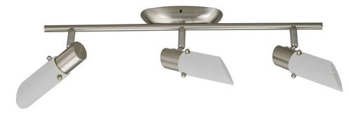 Lampa sufitowa Trendi 3-punktowa nowoczesna nikiel szkło do salonu i jadalni 51 cm