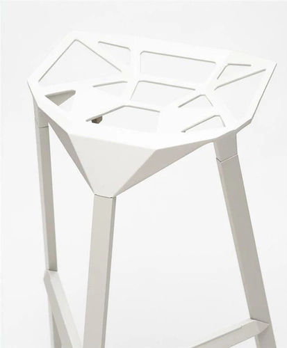 Stołek barowy Gap inspirowany One biały