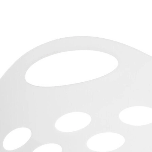 Kosz na pranie 60l elastyczny plastikowy okrągły biały nowoczesny do łazienki 5five