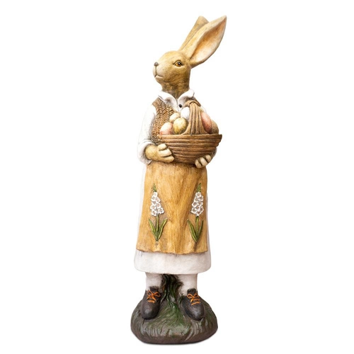 Figurka Zając wysoki z koszem 80cm