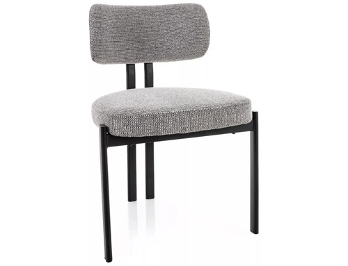 Krzesło tapicerowane Montico szare do jadalni i salonu nowoczesne