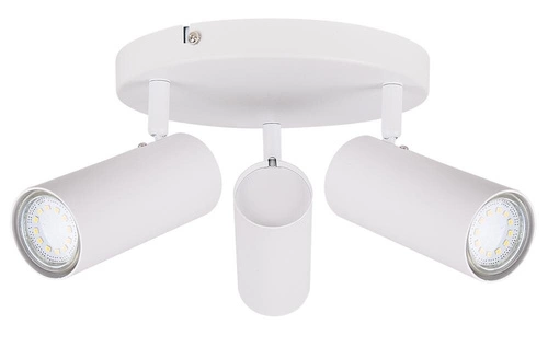 Plafon sufitowy Colly biały nowoczesny okrągły do salonu i sypialni 3xGU10 37cm