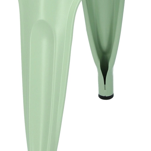 Krzesło metalowe Paris zielone inspirowane Tolix do jadalni i kuchni styl industrialny D2.DESIGN