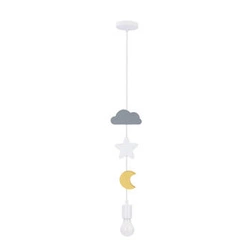 Lampa wisząca Single msc 1x20W E27 iq kids mix kolor