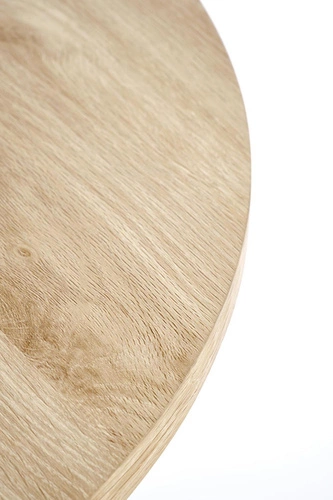 Stolik kawowy Puro okrągły 80 cm drewniany skandynawski do salonu naturalny Intesi