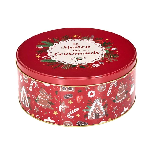 Zestaw metalowych świątecznych pudełek dekoracyjnych Intesi do kuchni i salonu