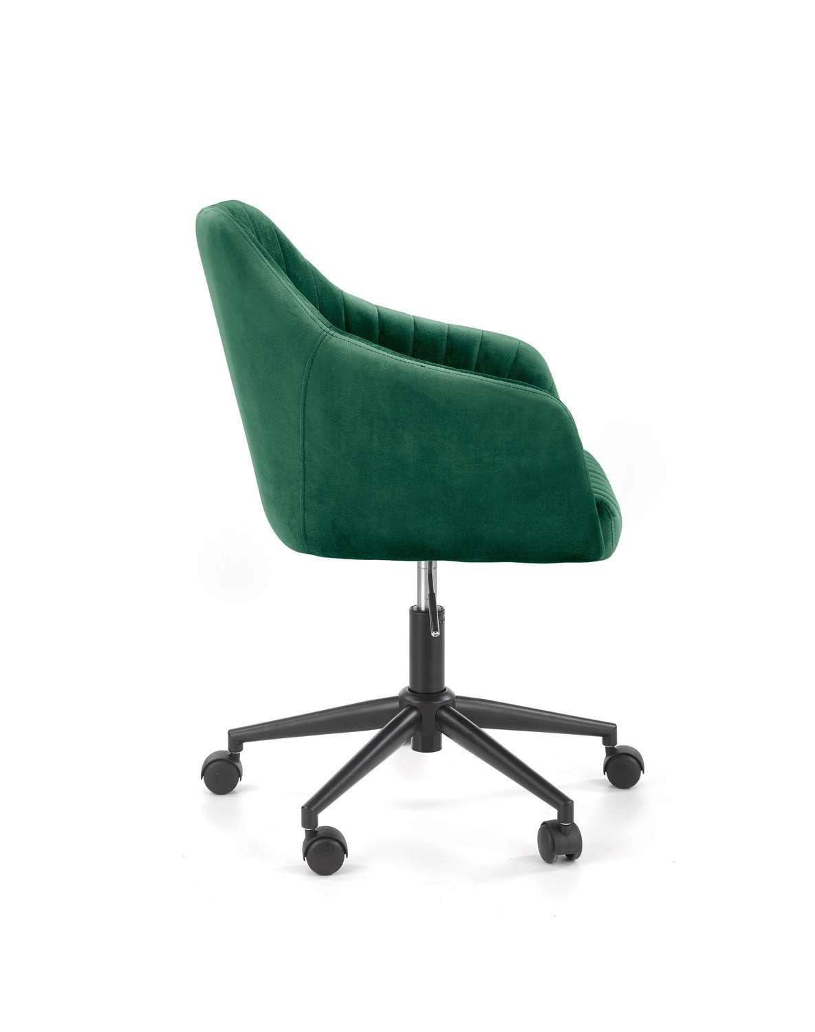 Fotel biurowy Emi Velvet zielony