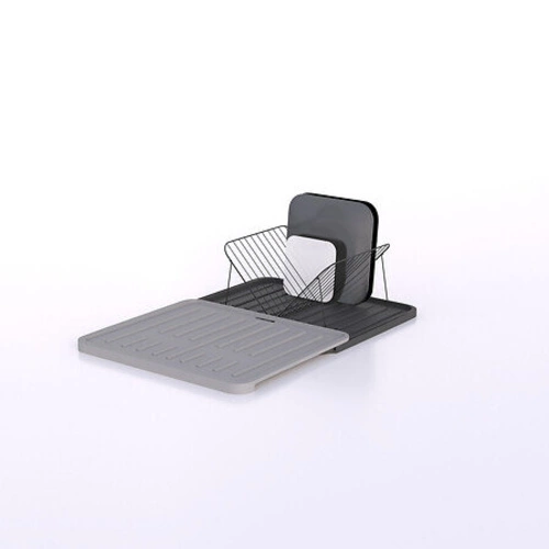 Ociekacz do naczyń na blat szary 5five simply smart prostokątny z wyjmowaną tacą 58 cm