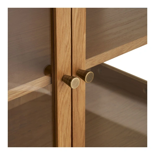 Komoda Zamora drewniana skandynawska 180 cm do salonu na nóżkach