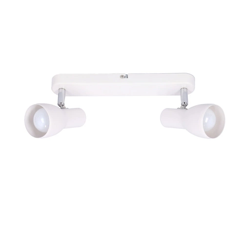 Lampa sufitowa Picardo biała metalowa regulowana do salonu kuchni i jadalni 2-punktowa