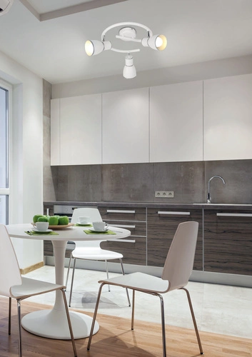 Lampa sufitowa Fido biała regulowana 3-punktowa nowoczesna do salonu i sypialni