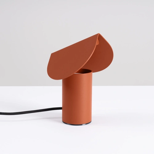 Lampa biurkowa LED BISCUIT nowoczesna terrakota do gabinetu
