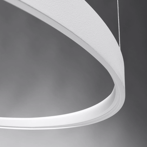 Nowoczesny żyrandol LED RIO 55 czarny do salonu industrialny okrągły metalowy 3000K