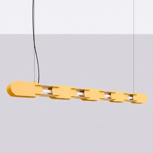 Lampa wisząca CHAIN 158 LED żółta nowoczesna nad wyspę