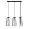 Lampa wisząca BRINA 3L czarna nowoczesna do salonu i jadalni potrójna nad stół