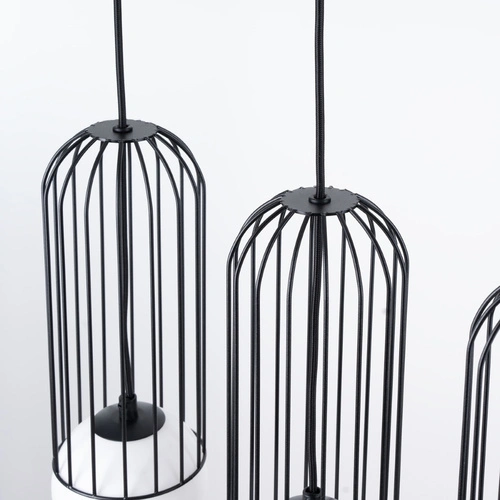Lampa wisząca BRINA 3L czarna nowoczesna do salonu i jadalni potrójna nad stół