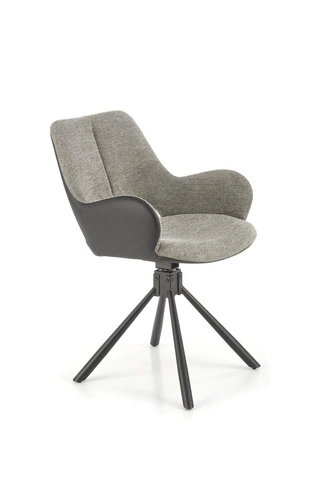 Krzesło obrotowe Odette szare