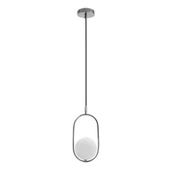 Lampa wisząca Cordel nowoczesna szklana chromowa do salonu kuchni jadalni 120 cm
