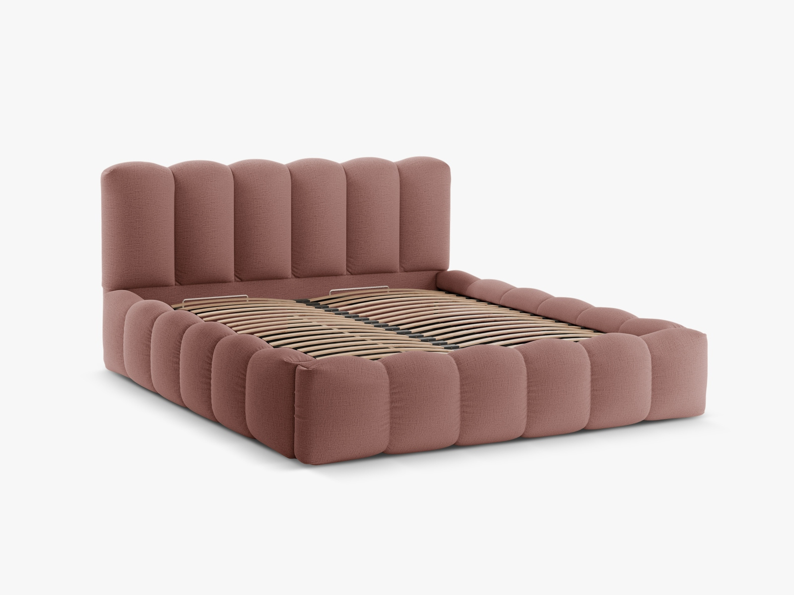 Łóżko Lupine Dark Pink Structured Fabric 200x200