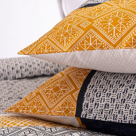 Komplet pościeli bawełnianej Atmosphera Etnik 260x240 geometryczna do sypialni Oeko-Tex